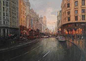 Eugenio Berrón y María Burgaz exponen su pintura en Capital Radio