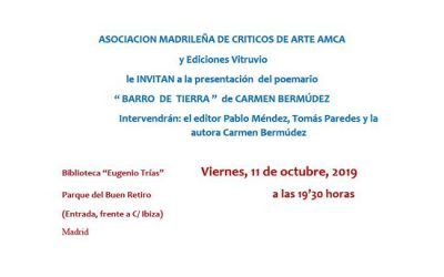 “ BARRO  DE  TIERRA ”  de CARMEN BERMÚDEZ