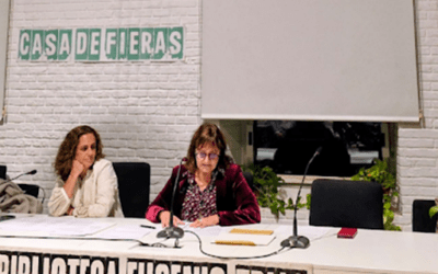 LUCÍA MENDOZA. Conferencia: “Hablamos de galerismo? hablemos…“, en el ciclo “HablArte 2025”, organizado por AMCA en la Biblioteca Eugenio Trías.