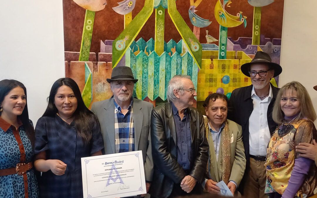 HOMENAJE A ORLANDO ARIAS Y  PATRICIA LARREA EN LA IV BIENAL DE MADRID-ARTE INTERNACIONAL CONTEMPORÁNEO ORGANIZADO POR  EL ARTISTA PERUANO: JOEL CORNEJO EN EL CENTRO CULTURAL ESPACIO RONDA DE MADRID
